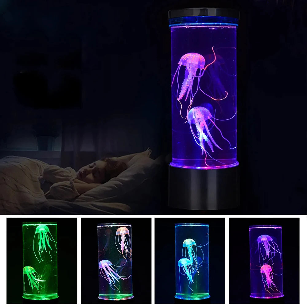 Zerivo - Magische Quallen-Lampe LED Nachtlicht mit Farbwechsel