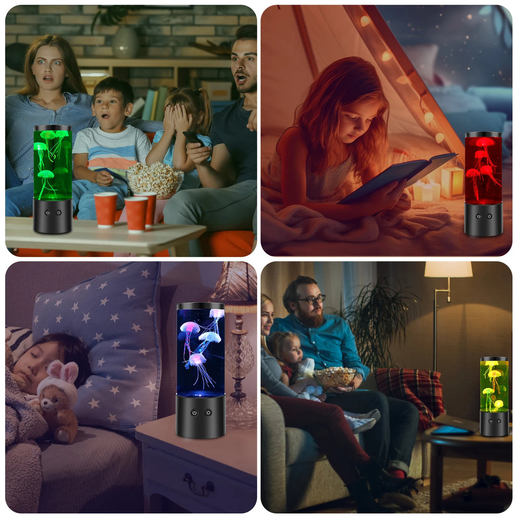 Zerivo - Magische Quallen-Lampe LED Nachtlicht mit Farbwechsel