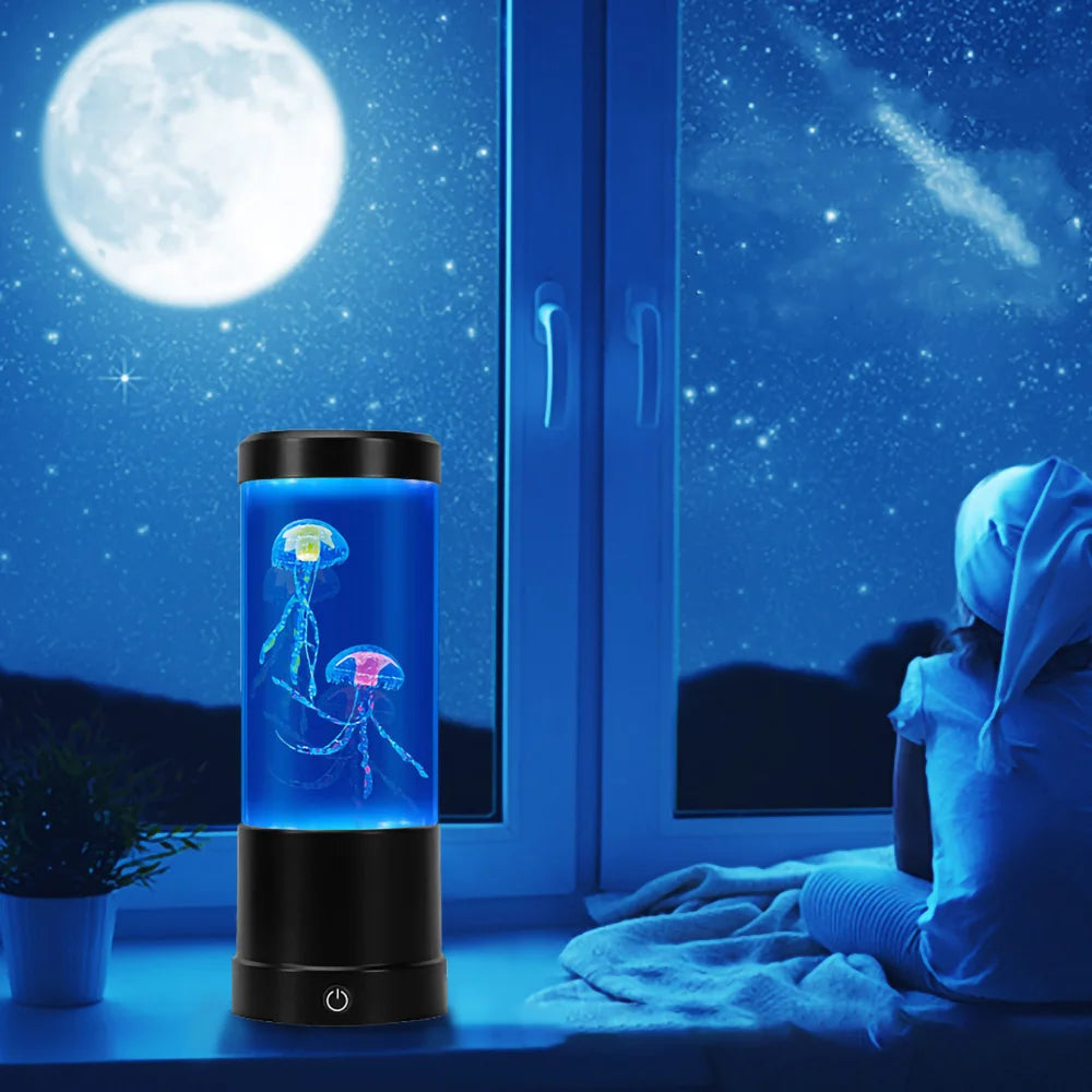 Zerivo - Magische Quallen-Lampe LED Nachtlicht mit Farbwechsel